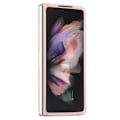 Miniatyrbild 3 av 7: Guess Galaxy Z Fold 5 Mobilskal Läder Triangle Strass - Rosa