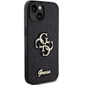 Miniatyrbild 4 av 8: Guess iPhone 15 Mobilskal Glitter Script Big - Svart Svart