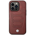 Miniatyrbild 3 av 8: BMW iPhone 14 Pro Max Mobilskal Magsafe Läder Seats Pattern