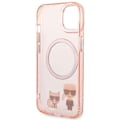Miniatyrbild 7 av 8: Karl Lagerfeld iPhone 14 Plus Skal Magsafe Karl & Choupette Aluminum - Rosa
