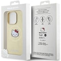 Miniatyrbild 8 av 8: Hello Kitty iPhone 13 Pro Max Mobilskal Magsafe Läder Kitty Head - Guld