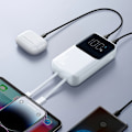 Miniatyrbild 6 av 11: Joyroom Powerbank 10000mAh 30W med Lightning/USB-C Kablar - Vit