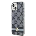 Miniatyrbild 2 av 8: DKNY iPhone 15/14/13 Mobilskal Magsafe IML Checkered Mono Pattern Svart