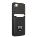 Miniatyrbild 3 av 7: Guess iPhone 7/8/SE (2020/2022) Mobilskal Saffiano Triangle Svart