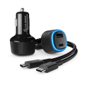 Pikkukuva 2 / 3: ALOGIC RAPID 2-porttinen USB-C ja USB-A autolaturi kannettavalle tietokoneelle ja
