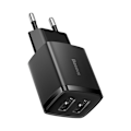 Miniatyrbild 1 av 5: Baseus EU Compact Väggladdare USB 10.5W - Svart Svart