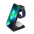 Miniatyrbild 1 av 11: Tech-Protect 3-in-1 Trådlös laddare iPhone, Apple Watch, AirPods A8 - Svart