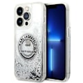 Miniatyrbild 1 av 8: Karl Lagerfeld iPhone 14 Pro Max Skal Liquid Glitter RSG - Silver