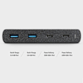 Miniatyrbild 2 av 5: UNIQ HUB Surge 2x USB 3.0 + 2x USB-C PD 3.0 Svart Svart