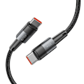Miniatyrbild 3 av 5: Tech-Protect USB-C till USB-C Kabel (1m) Ultraboost - Svart