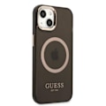 Miniatyrbild 4 av 8: GUESS iPhone 13 Skal MagSafe Gold Outline Translucent - Svart Svart