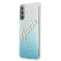 Miniatyrbild 2 av 8: Guess Skal Galaxy S21 Plus Glitter Gradient Script - Blå Blå