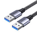 Miniatyrbild 1 av 6: Ugreen USB-A Till USB-A Kabel 1m - Grå