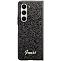 Miniatyrbild 2 av 7: Guess Galaxy Z Fold 5 Mobilskal Läder Triangle Strass - Svart Svart