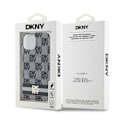 Miniatyrbild 8 av 8: DKNY iPhone 15/14/13 Mobilskal Magsafe IML Checkered Mono Pattern Svart