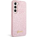Miniatyrbild 3 av 4: Guess Galaxy S24 Mobilskal Glitter Script - Rosa