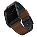 Miniatyrbild 1 av 3: UNIQ Straden Apple Watch Läder 42/44/45mm - Brun
