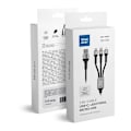 Miniatyrbild 2 av 2: Blue Star USB-A Till Micro-USB/USB-C/Lightning Kabel 1.2m