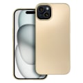 Miniatyrbild 1 av 5: iPhone 15 Mobilskal Metallic - Guld