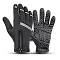 Miniatyrbillede 1 af 3: Sword Vandtætte touch handsker / handsker - Large - Sort Black