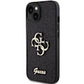 Miniatyrbild 2 av 8: Guess iPhone 15 Mobilskal Glitter Script Big - Svart Svart