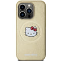 Miniatyrbild 3 av 8: Hello Kitty iPhone 13 Pro/13 Mobilskal Magsafe Läder Kitty Head - Guld