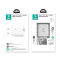 Miniatyrbild 4 av 4: SiGN Snabbladdare USB & USB-C, PD 3.5A, 20W - Vit