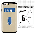 Miniatyrbild 2 av 5: Mercury iPocket Premium skal med kortplats till Apple iPhone 6(S) Plus - Gold