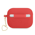 Miniatyrbild 2 av 3: Guess AirPods Pro Skal Silicone Charm Heart  - Röd