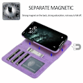 Miniatyrbild 4 av 10: iPhone 14 Pro Max Plånboksfodral 2-in-1 Detachable - Lila