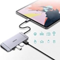 Miniatyrbild 5 av 5: Choetech 9in1 Multifunktionell HUB 3 x USB Till USB-C - Grå