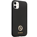 Miniatyrbild 8 av 11: Guess iPhone 11/XR Mobilskal Silikon Logo Strass - Svart Svart