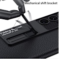Miniatyrbild 4 av 8: GKK Galaxy S23 Ultra Mobilskal Kickstand PU-Läder - Carbon Svart