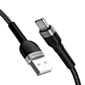 Miniatyrbild 3 av 11: Wozinsky USB-C till USB-A kabel 2.4A 2m - Svart