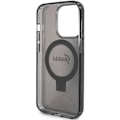 Miniatyrbild 7 av 8: Guess iPhone 15 Pro Mobilskal Magsafe Ringställ Script Glitter Svart