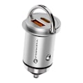Miniatyrbild 1 av 5: Forcell Billaddare USB-A/USB-C F-Energy 20W - Silver