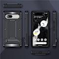 Miniatyrbild 8 av 8: Google Pixel 7 Mobilskal Kickstand Shockproof - Svart Svart