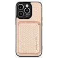 Miniatyrbild 1 av 5: iPhone 15 Pro Max Mobilskal Korthållare Detachable - Rosa