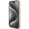 Miniatyrbild 5 av 8: Guess iPhone 14 Pro Max Mobilskal Saffiano Iridescent Script - Guld