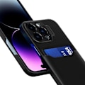 Miniatyrbild 4 av 7: Galaxy S23 Plus Mobilskal Korthållare Läder Kickstand - Svart Svart