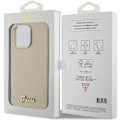 Miniatyrbild 8 av 8: Guess iPhone 15 Pro Mobilskal Glitter Glossy Script - Guld