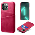 Miniatyrbild 5 av 5: iPhone 14 Pro Skal Korthållare PU Läder - Magenta