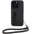 Miniatyrbild 2 av 7: BMW iPhone 15 Pro Max Mobilskal Signature Läder Wordmark Cord Svart