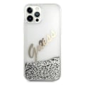 Miniatyrbild 3 av 9: Guess iPhone 12 Pro Max Skal Glitter Vintage Script - Silver Silver