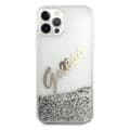 Pikkukuva 3 / 9: Guess iPhone 12 Pro Max Skal Glitter Vintage Script - Silver Silver