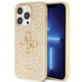 Miniatyrbild 1 av 8: Guess iPhone 13 Pro Max Mobilskal Glitter Script Big - Guld