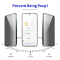 Miniatyrbild 6 av 8: [2-PACK] Privacy Härdat Glas Skärmskydd Galaxy S23 Plus Svart