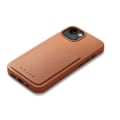 Miniatyrbild 5 av 9: Mujjo iPhone 14 Skal Korthållare Full Läder - Tan