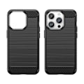 Miniatyrbild 8 av 11: iPhone 15 Pro Max Mobilskal Carbon Flexible - Svart Svart