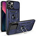 Miniatyrbild 1 av 7: iPhone 13 Skal med Ringhållare Hybrid Armor Camshield - Blå